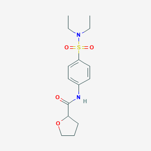 molecular formula C15H22N2O4S B215586 N-[4-(diethylsulfamoyl)phenyl]oxolane-2-carboxamide 
