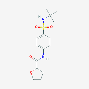 molecular formula C15H22N2O4S B215587 N-{4-[(tert-butylamino)sulfonyl]phenyl}tetrahydro-2-furancarboxamide 
