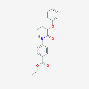 molecular formula C20H23NO4 B215588 Propyl 4-[(2-phenoxybutanoyl)amino]benzoate 