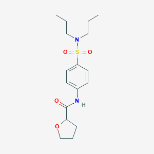 molecular formula C17H26N2O4S B215593 N-{4-[(dipropylamino)sulfonyl]phenyl}tetrahydro-2-furancarboxamide 