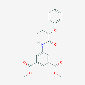 molecular formula C20H21NO6 B215595 Dimethyl5-[(2-phenoxybutanoyl)amino]isophthalate 