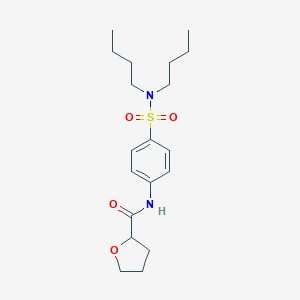 molecular formula C19H30N2O4S B215596 N-{4-[(dibutylamino)sulfonyl]phenyl}tetrahydro-2-furancarboxamide 