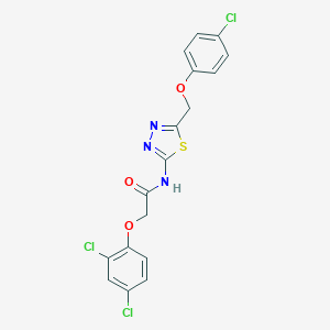 N-{5-[(4-chlorophenoxy)methyl]-1,3,4-thiadiazol-2-yl}-2-(2,4-dichlorophenoxy)acetamide