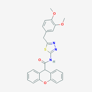 N-[5-(3,4-dimethoxybenzyl)-1,3,4-thiadiazol-2-yl]-9H-xanthene-9-carboxamide