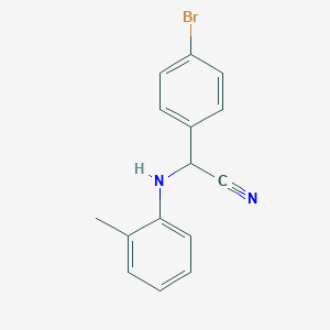 molecular formula C15H13BrN2 B215611 (4-Bromophenyl)(2-toluidino)acetonitrile 