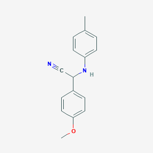 molecular formula C16H16N2O B215613 (4-Methoxyphenyl)(4-toluidino)acetonitrile 