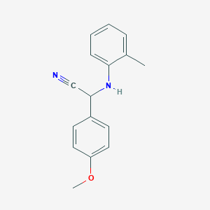 molecular formula C16H16N2O B215614 (4-Methoxyphenyl)(2-toluidino)acetonitrile 