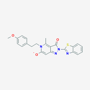 molecular formula C23H19N4O3S- B215635 2-(1,3-benzothiazol-2-yl)-5-[2-(4-methoxyphenyl)ethyl]-4-methyl-3-oxo-3,5-dihydro-2H-pyrazolo[4,3-c]pyridin-6-olate 