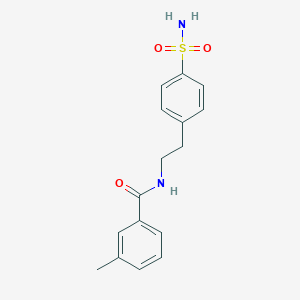 molecular formula C16H18N2O3S B215675 3-methyl-N-[2-(4-sulfamoylphenyl)ethyl]benzamide 
