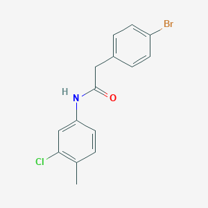 molecular formula C15H13BrClNO B215676 2-(4-bromophenyl)-N-(3-chloro-4-methylphenyl)acetamide 