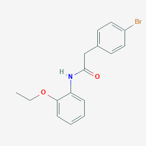 molecular formula C16H16BrNO2 B215677 2-(4-bromophenyl)-N-(2-ethoxyphenyl)acetamide 