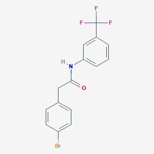 molecular formula C15H11BrF3NO B215681 2-(4-bromophenyl)-N-[3-(trifluoromethyl)phenyl]acetamide 