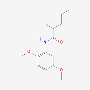 molecular formula C14H21NO3 B215693 N-(2,5-dimethoxyphenyl)-2-methylpentanamide 