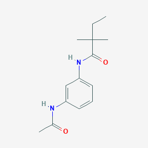molecular formula C14H20N2O2 B215694 N-[3-(acetylamino)phenyl]-2,2-dimethylbutanamide 