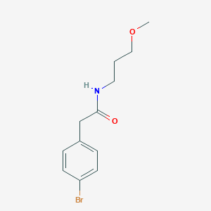 2-(4-bromophenyl)-N-(3-methoxypropyl)acetamide