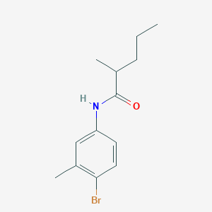 molecular formula C13H18BrNO B215702 N-(4-bromo-3-methylphenyl)-2-methylpentanamide 