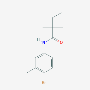 molecular formula C13H18BrNO B215703 N-(4-bromo-3-methylphenyl)-2,2-dimethylbutanamide 