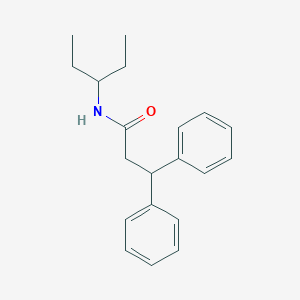 molecular formula C20H25NO B215704 N-pentan-3-yl-3,3-diphenylpropanamide 