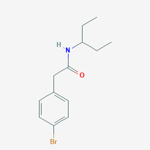 2-(4-bromophenyl)-N-(1-ethylpropyl)acetamide