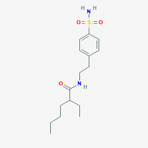 2-ethyl-N-[2-(4-sulfamoylphenyl)ethyl]hexanamide