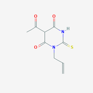 molecular formula C9H10N2O3S B215710 5-acetyl-1-allyl-2-thioxodihydro-4,6(1H,5H)-pyrimidinedione 