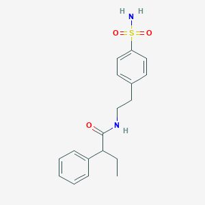 molecular formula C18H22N2O3S B215712 2-phenyl-N-[2-(4-sulfamoylphenyl)ethyl]butanamide 