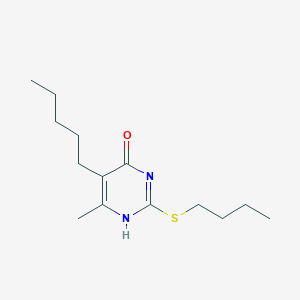 2-butylsulfanyl-6-methyl-5-pentyl-1H-pyrimidin-4-one