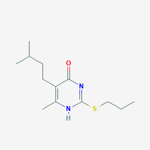 molecular formula C13H22N2OS B215730 6-methyl-5-(3-methylbutyl)-2-propylsulfanyl-1H-pyrimidin-4-one 