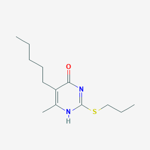 molecular formula C13H22N2OS B215731 6-methyl-5-pentyl-2-propylsulfanyl-1H-pyrimidin-4-one 