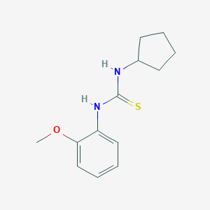 molecular formula C13H18N2OS B215738 1-Cyclopentyl-3-(2-methoxyphenyl)thiourea 