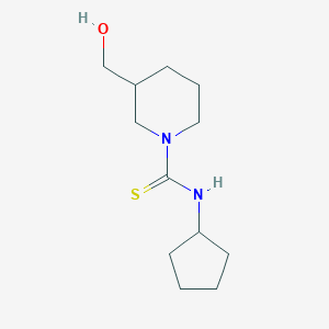 N-cyclopentyl-3-(hydroxymethyl)piperidine-1-carbothioamide