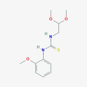 molecular formula C12H18N2O3S B215741 1-(2,2-Dimethoxyethyl)-3-(2-methoxyphenyl)thiourea 