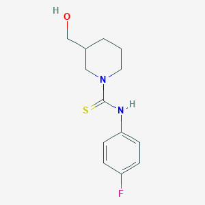 N-(4-fluorophenyl)-3-(hydroxymethyl)piperidine-1-carbothioamide