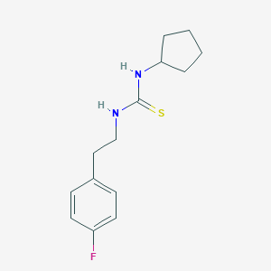 molecular formula C14H19FN2S B215746 1-Cyclopentyl-3-[2-(4-fluorophenyl)ethyl]thiourea 