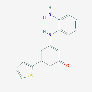 3-(2-Aminoanilino)-5-(2-thienyl)-2-cyclohexen-1-one