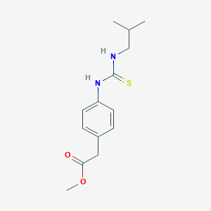 molecular formula C14H20N2O2S B215756 Methyl (4-{[(isobutylamino)carbothioyl]amino}phenyl)acetate 
