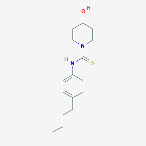 molecular formula C16H24N2OS B215763 N-(4-butylphenyl)-4-hydroxy-1-piperidinecarbothioamide 