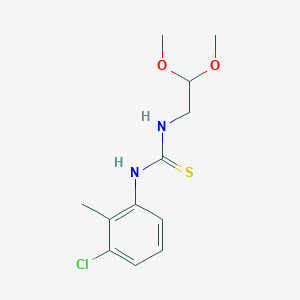 molecular formula C12H17ClN2O2S B215764 1-(3-Chloro-2-methylphenyl)-3-(2,2-dimethoxyethyl)thiourea 