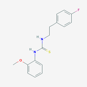 molecular formula C16H17FN2OS B215770 N-[2-(4-fluorophenyl)ethyl]-N'-(2-methoxyphenyl)thiourea 