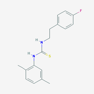 molecular formula C17H19FN2S B215771 1-(2,5-Dimethylphenyl)-3-[2-(4-fluorophenyl)ethyl]thiourea 
