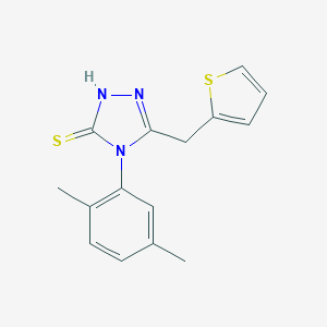 4-(2,5-dimethylphenyl)-5-(2-thienylmethyl)-4H-1,2,4-triazole-3-thiol