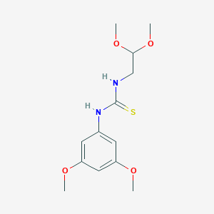 molecular formula C13H20N2O4S B215776 N-(2,2-dimethoxyethyl)-N'-(3,5-dimethoxyphenyl)thiourea 