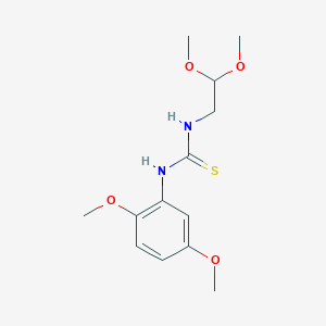 molecular formula C13H20N2O4S B215777 N-(2,2-dimethoxyethyl)-N'-(2,5-dimethoxyphenyl)thiourea 