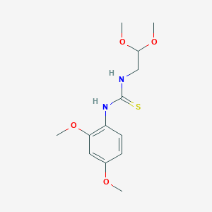 molecular formula C13H20N2O4S B215778 1-(2,2-Dimethoxyethyl)-3-(2,4-dimethoxyphenyl)thiourea 