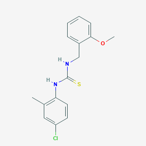 molecular formula C16H17ClN2OS B215784 N-(4-chloro-2-methylphenyl)-N'-(2-methoxybenzyl)thiourea 