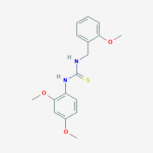molecular formula C17H20N2O3S B215789 N-(2,4-dimethoxyphenyl)-N'-(2-methoxybenzyl)thiourea 
