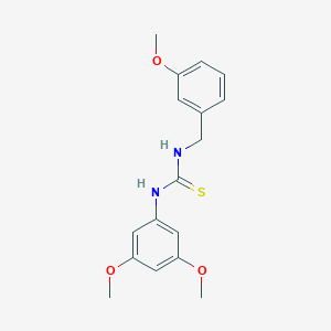 molecular formula C17H20N2O3S B215790 1-(3,5-Dimethoxyphenyl)-3-(3-methoxybenzyl)thiourea 