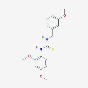 molecular formula C17H20N2O3S B215792 1-(2,4-Dimethoxyphenyl)-3-(3-methoxybenzyl)thiourea 