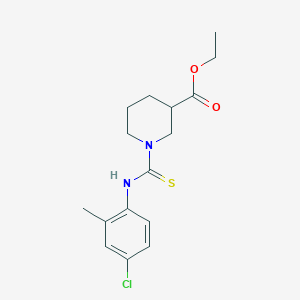 Ethyl 1-[(4-chloro-2-methylphenyl)carbamothioyl]piperidine-3-carboxylate