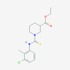 Ethyl 1-[(3-chloro-2-methylphenyl)carbamothioyl]piperidine-3-carboxylate